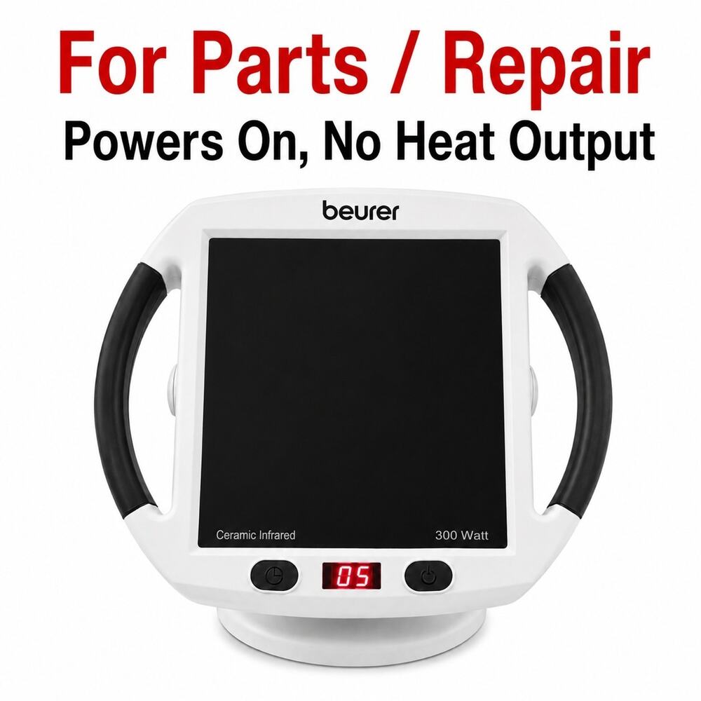 Beurer 300W Ceramic Infrared Heat Lamp Heater Powers On No Heat Parts Repair